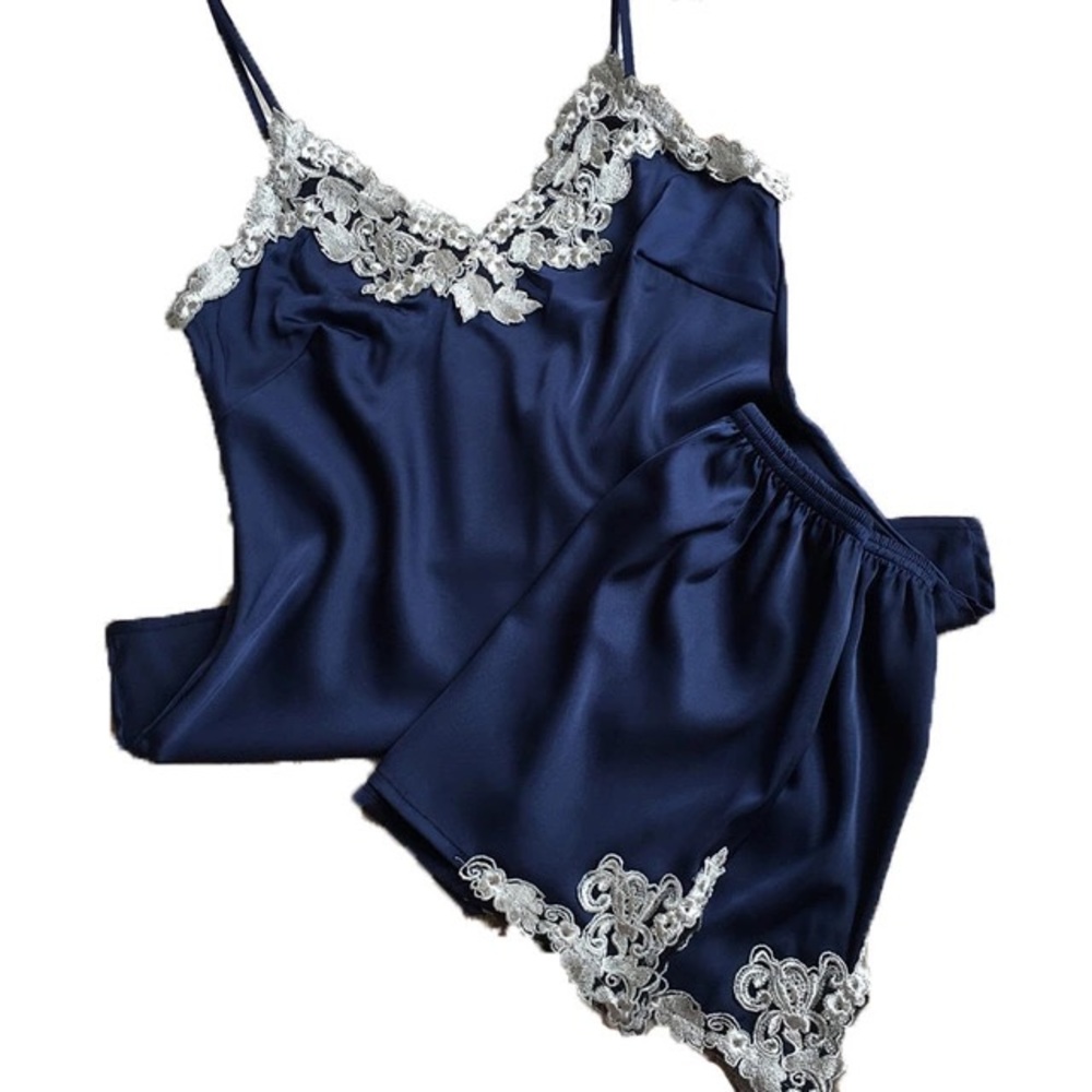 Silky satin pajama set